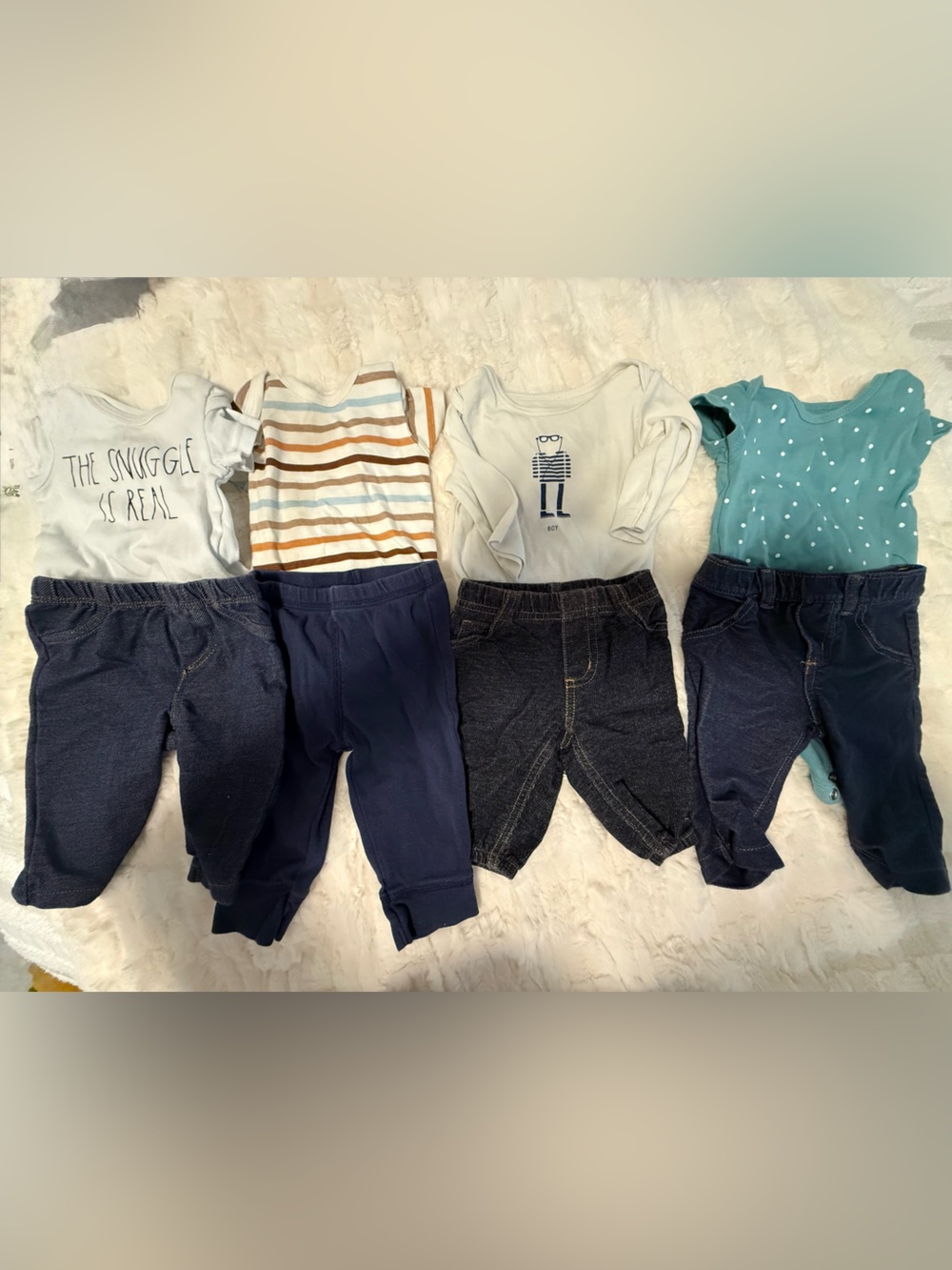 🫐A28🫐2for $20.  4 outfits. Sleeper shirts and pants.